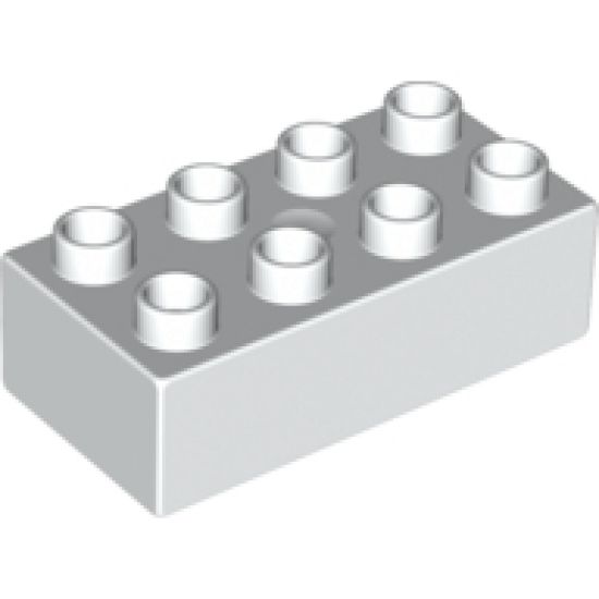 Duplo, Brick 2 x 4 with Zoo Time Mosaic Picture 05 Pattern