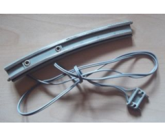 Train, Track 12V Conducting Rail Curved with Connection Wire and Long Connector