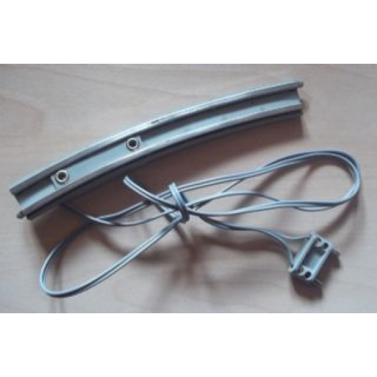 Train, Track 12V Conducting Rail Curved with Connection Wire and Long Connector