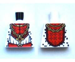 Torso Castle Kingdoms Gold Chain with Cross and Fur Trim Pattern