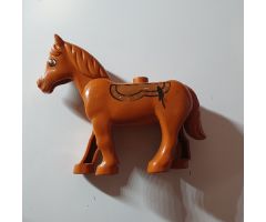 Duplo, Animal Horse with Movable Head, Saddle Pattern