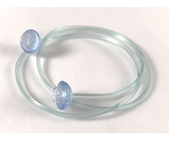 Clikits Cord, Jelly String with 2 Trans-Medium Blue Caps - 380mm - Top Attachment