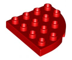 Duplo, Plate Round Corner 4 x 4