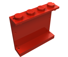 Panel 1 x 4 x 3 - Solid Studs with Diagonal 1/2 Black Pattern Right