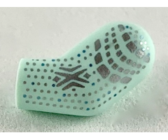 Arm, Left with Silver and Metallic Blue Spots Pattern