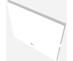 Glass for Window 1 x 4 x 3 with Circle