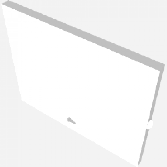 Glass for Window 1 x 4 x 3 with Circle