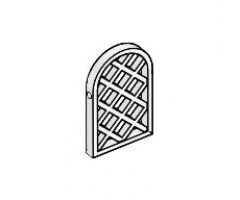Pane for Window 1 x 2 x 2 2/3 Lattice Diamond with Rounded Top