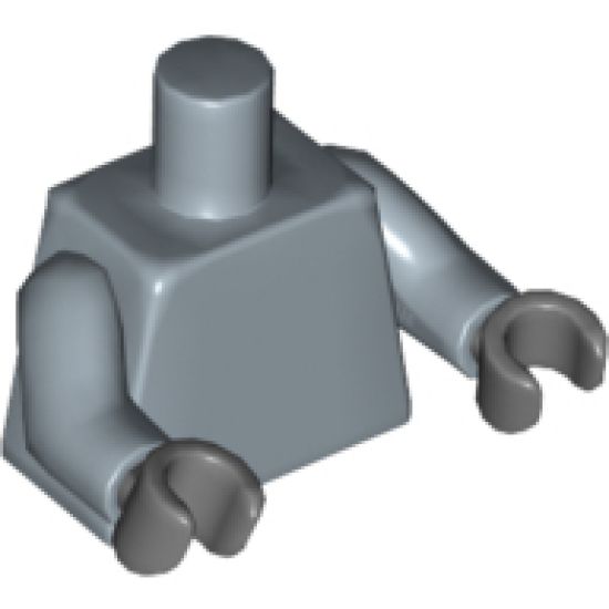 Torso Plain / Sand Blue Arms / Dark Bluish Gray Hands