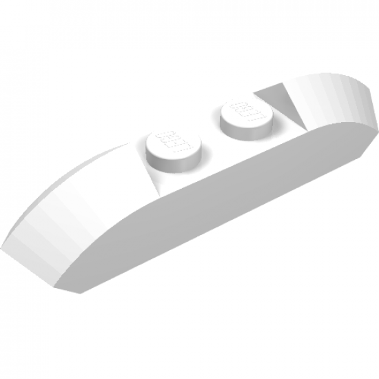 Slope, Curved 4 x 1 with Two Studs