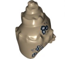Minifigure, Headgear Conch Shell with Marine Growth Pattern