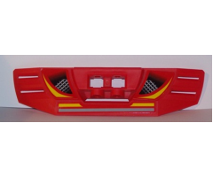 Technic, Panel RC Car Spoiler with Vents and Yellow and Gray Stripes Pattern (Stickers) - Set 8378