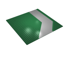 Baseplate, Road 32 x 32 with Driveway in Gray Pattern