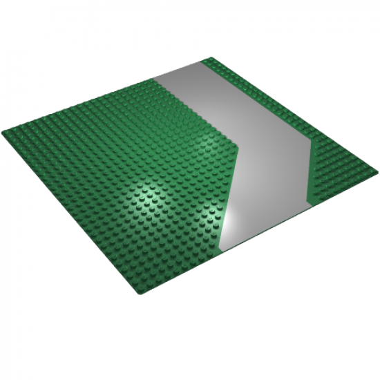 Baseplate, Road 32 x 32 with Driveway in Gray Pattern