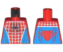 Torso Spider-Man Costume 1 Blue Pattern