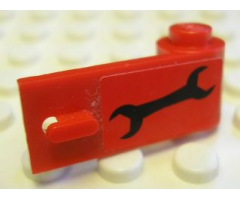 Door 1 x 3 x 1 Right with Black Wrench Pattern (Sticker) - Set 8147