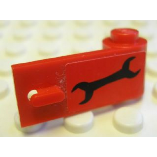 Door 1 x 3 x 1 Right with Black Wrench Pattern (Sticker) - Set 8147