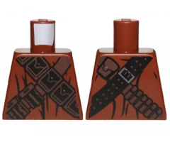 Torso SW Jawa with Dark Brown and Black Pouches and Straps Pattern