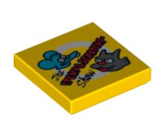Tile 2 x 2 with 'The ITCHY & SCRATCHY Show' Pattern