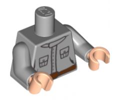 Torso SW Rebel Technician Pattern / Light Bluish Gray Arms / Light Nougat Hands