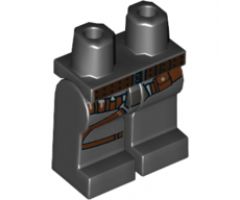 Hips and Legs with Dark Brown Belt and Reddish Brown Holster Belt Pattern