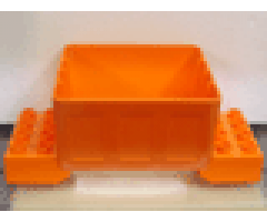 Duplo Loading Chute with 2 x 4 Base Bricks