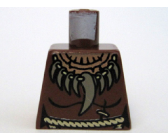 Torso Castle Fantasy Era with Tooth Necklace and Rope Belt Pattern