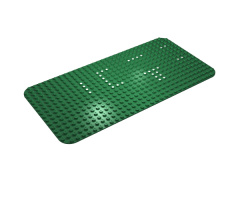 Baseplate 16 x 32 Rounded Corners and Set 356/540 Dots Pattern