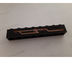 Brick 1 x 8 with Steam Pipes Pattern Model Right Side (Sticker) - Set 3225