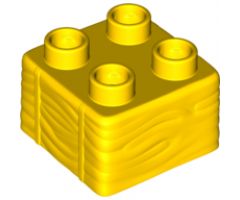 Duplo, Brick 2 x 2 with Hay Profile