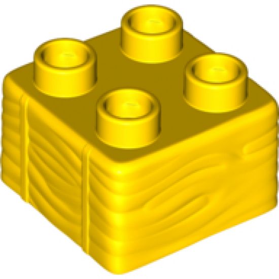 Duplo, Brick 2 x 2 with Hay Profile