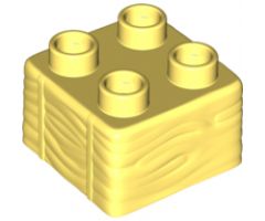 Duplo, Brick 2 x 2 with Hay Profile