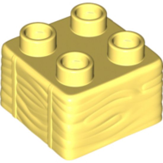 Duplo, Brick 2 x 2 with Hay Profile