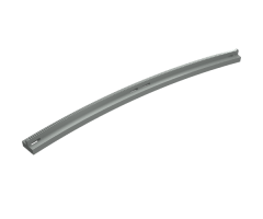 Train, Track Slotted Rail Curved Outside