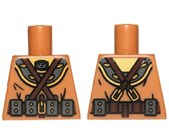 Torso Diving Suit with Crossed Belts and Weight Belt Pattern
