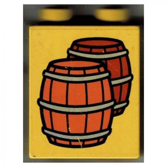 Duplo, Brick 1 x 2 x 2 with Two Barrels Pattern