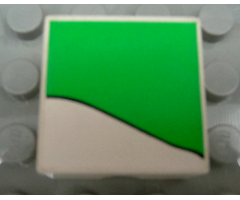 Duplo, Tile 2 x 2 x 1 with Rabbit Mosaic Picture 14 Pattern (Set 1014)