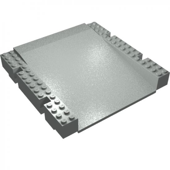 Baseplate, Raised Platform 16 x 16 x 2 1/3 Ramp