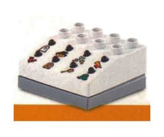 Duplo Sound Effects Brick 4 x 4 with Dark Gray Base and Castle Sounds
