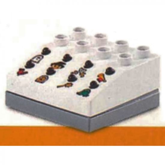 Duplo Sound Effects Brick 4 x 4 with Dark Gray Base and Castle Sounds