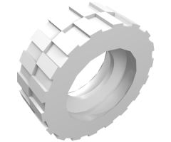 Tire & Tread 17.5mm D. x 6mm with Shallow Staggered Treads