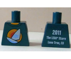 Torso Sailboat over Yellow Circles Front, 2011 The LEGO Store Lone Tree, CO Back Pattern