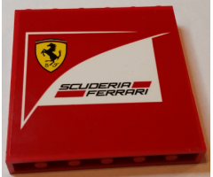 Panel 1 x 6 x 5 with Scuderia Ferrari Logo Pattern (Sticker) - Set 75913