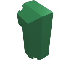 Brick, Modified Octagonal 2 x 2 x 3 1/3 Corner