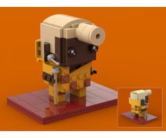 Ruby Rohd Brickheadz from the fifth Element