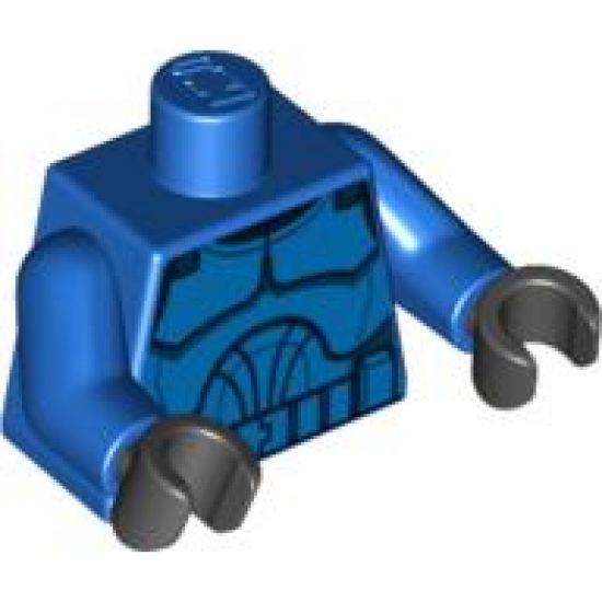 Torso SW Armor Clone Trooper Pattern (Clone Wars) / Blue Arms / Black Hands