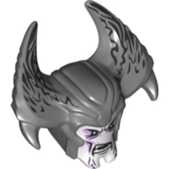 Large Figure Part Head with Steppenwolf Pattern