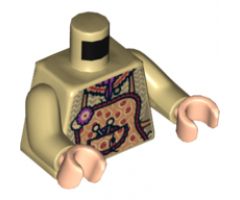 Torso Harry Potter Molly Weasley Female Kitchen Wear with Apron Pattern / Tan Arms / Light Nougat Hands