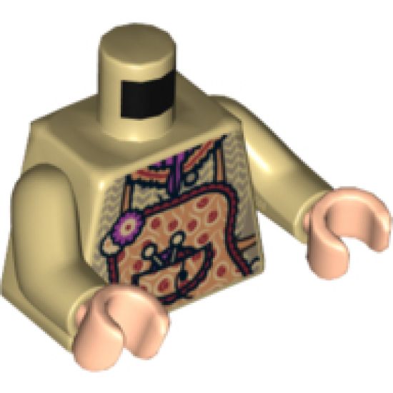 Torso Harry Potter Molly Weasley Female Kitchen Wear with Apron Pattern / Tan Arms / Light Nougat Hands