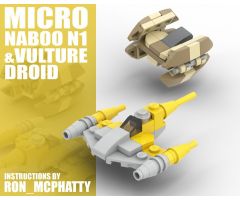 Micro Naboo N1 & Vulture Droid Starfighters